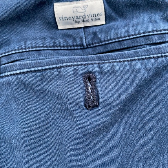 Vineyard Vines Shorts Mens 34 Blue Breaker Chino Cotton Stretch Preppy Casual - Picture 3 of 11
